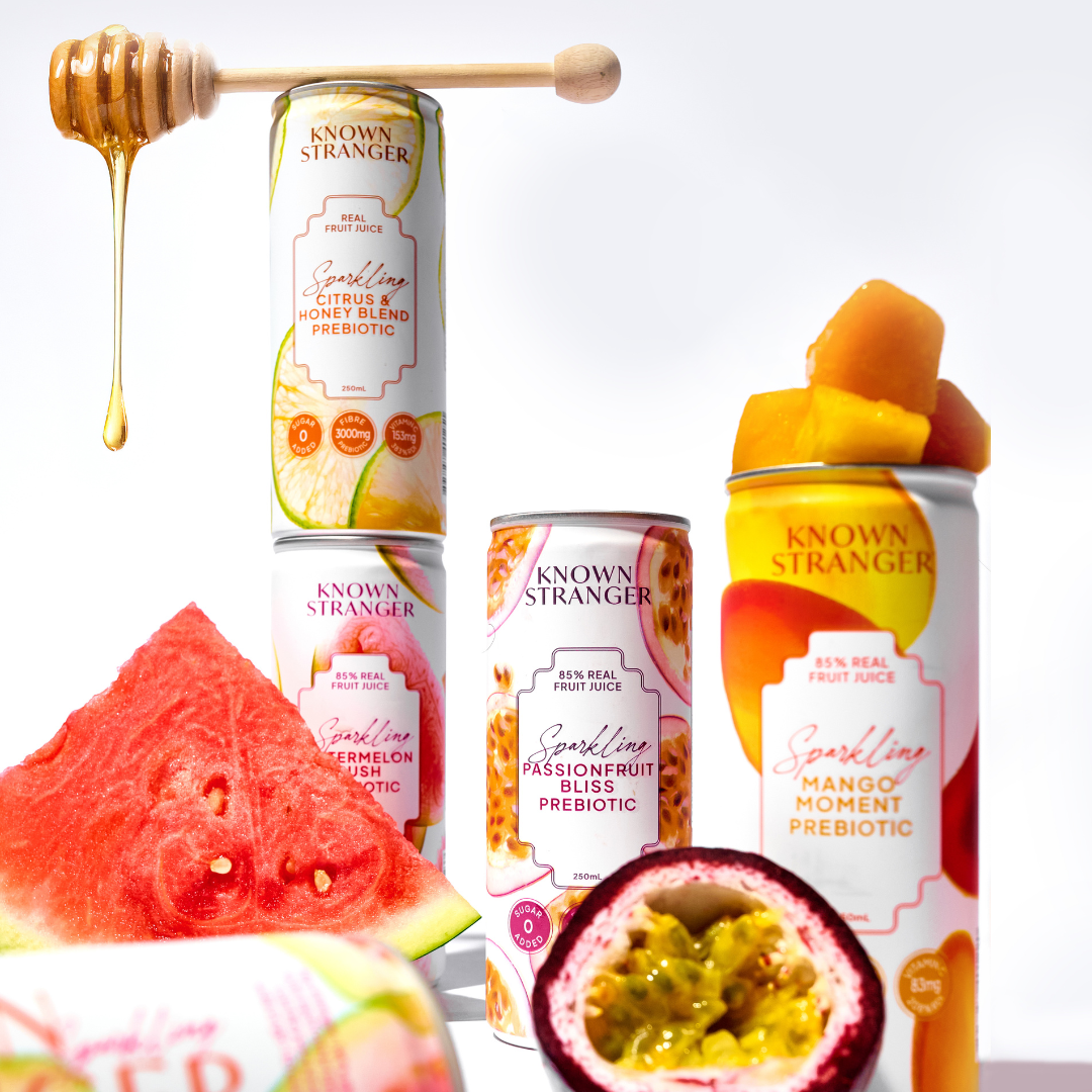 Beat Belly Traffic with Known Stranger Prebiotic Grava Sparkling Juice