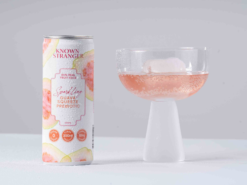Beat Belly Traffic with Known Stranger Prebiotic Guava Sparkling Juice